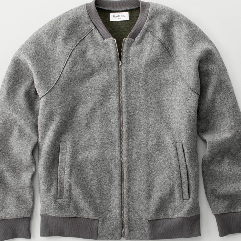 Goodfellow & Co Classic Bomber Zip Jacket Lightweight Sweater Coat- Mens XXL